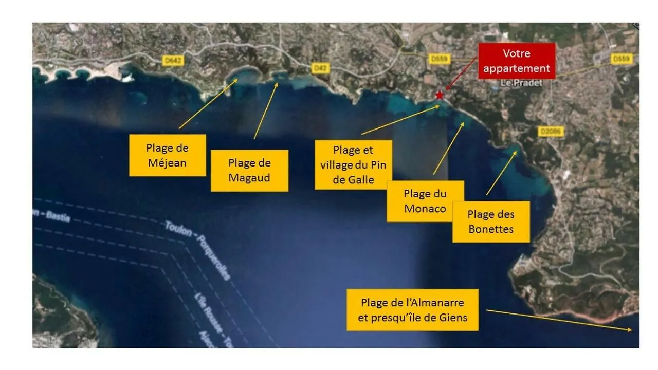 **** Beau T2 De 40 M2, Jardin De 70M2, Au Calme, A 50 Metres De La Plage Le Pradet 0*,  France